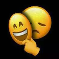 sad alone emoji dp